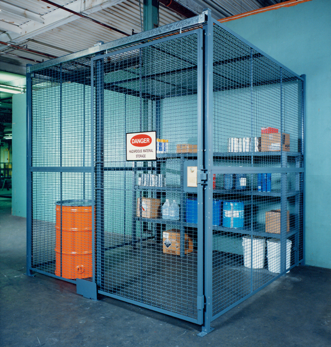 Secured Tool and Storage Enclosures are the perfect solution for controlling access to equipment and increasing accountability, all while keeping the contents of the cage in plain site.